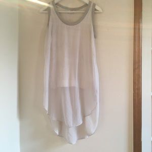 DKNY asymmetrical sleeveless top